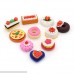 Puzzle Pencil Erasers Collectible Set of Adorable Puzzle Kitchen Food Dessert Erasers Value Pack Fancy Puzzle Eraser Toys Best for Party Favors,Classroom Rewards and Kids artistic creation. 36 Pack Foods B07CWDK9W5